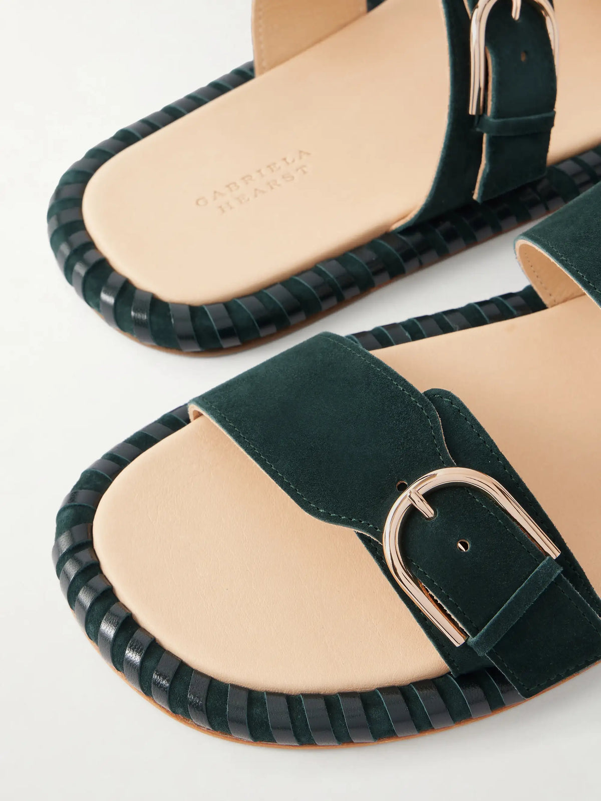 Sage Suede Flats