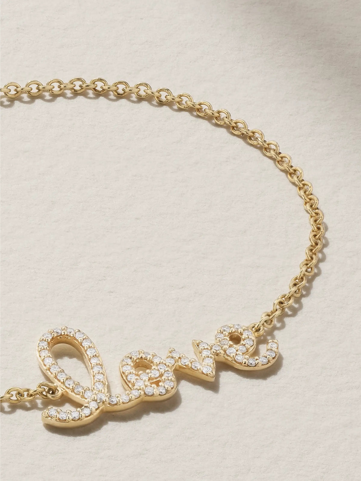 Love Medium 14-karat Gold Diamond Bracelet