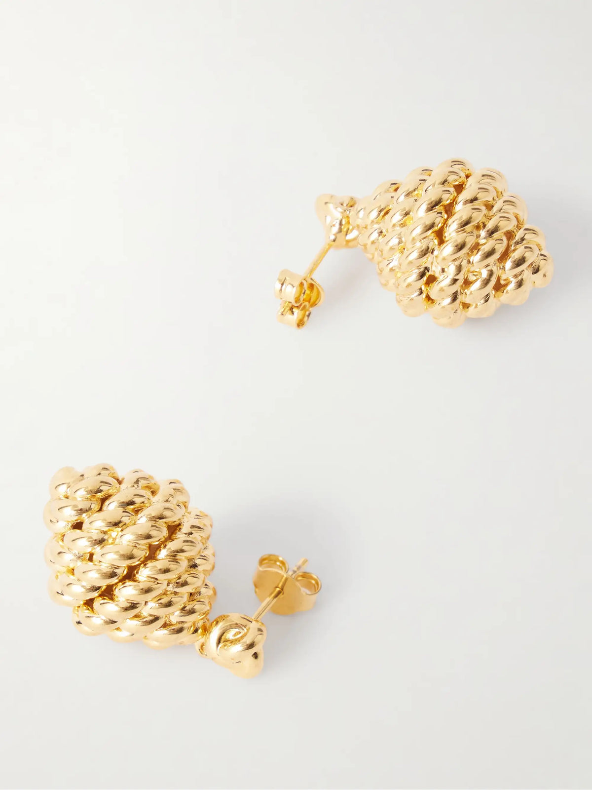 Rope Gold-plated Earrings