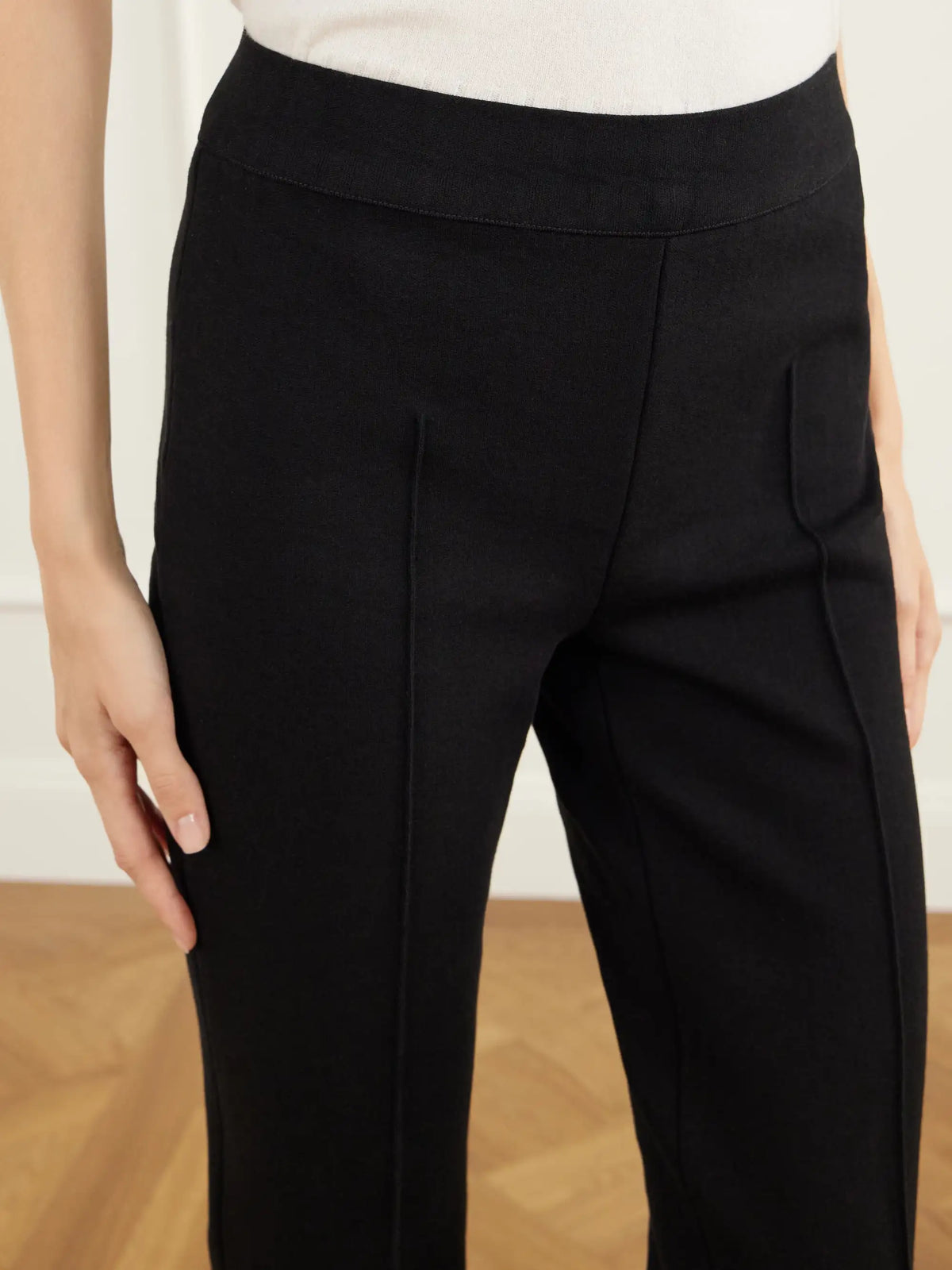 HIGH SPORT Geo Kick Stretch Cotton-blend Jersey Flared Pants