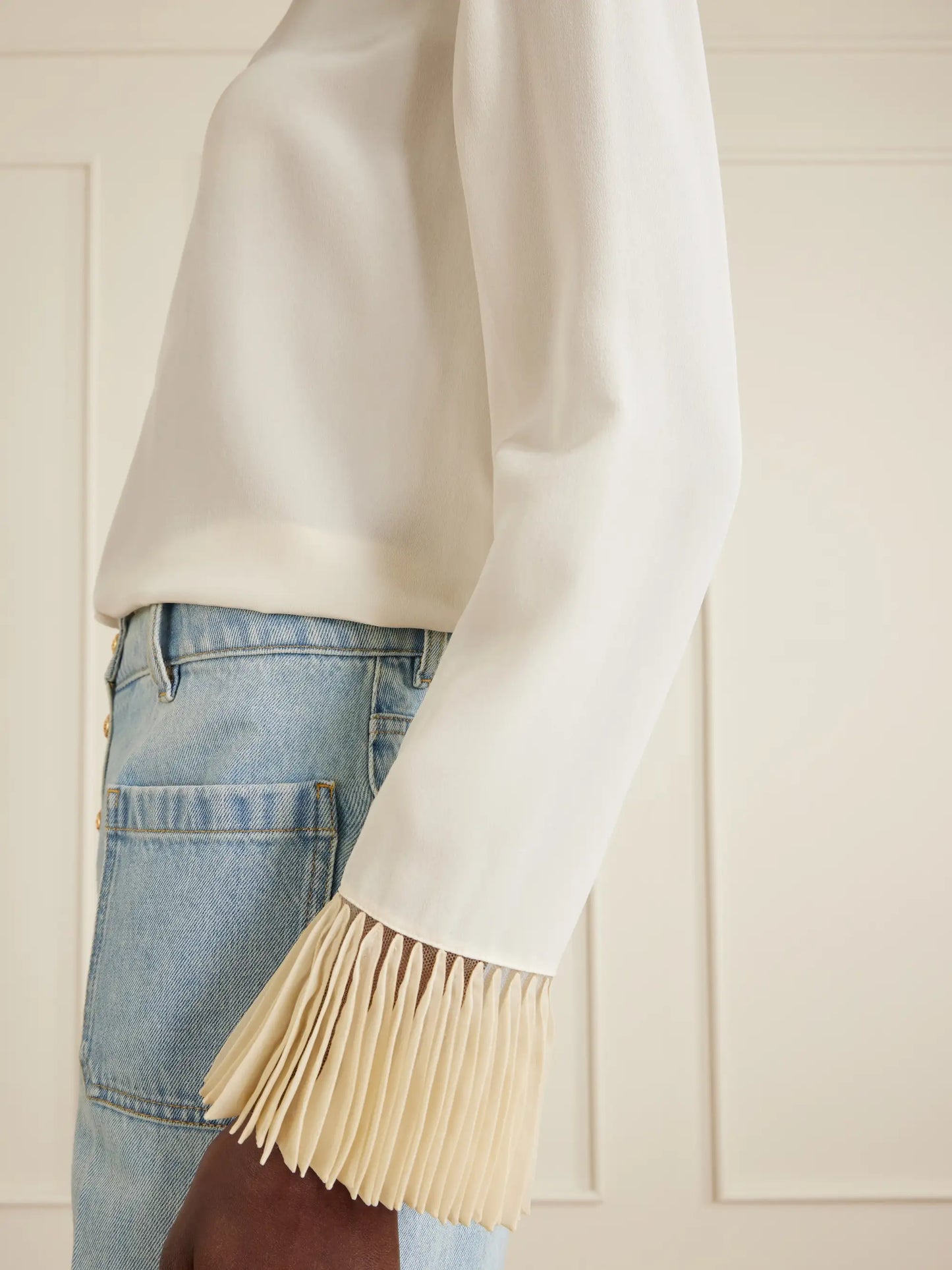 Silk Crepe De Chine Blouse