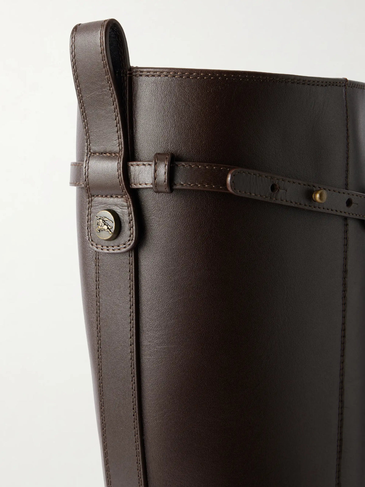 Burberry 100 Belted Leather Knee-high Boots