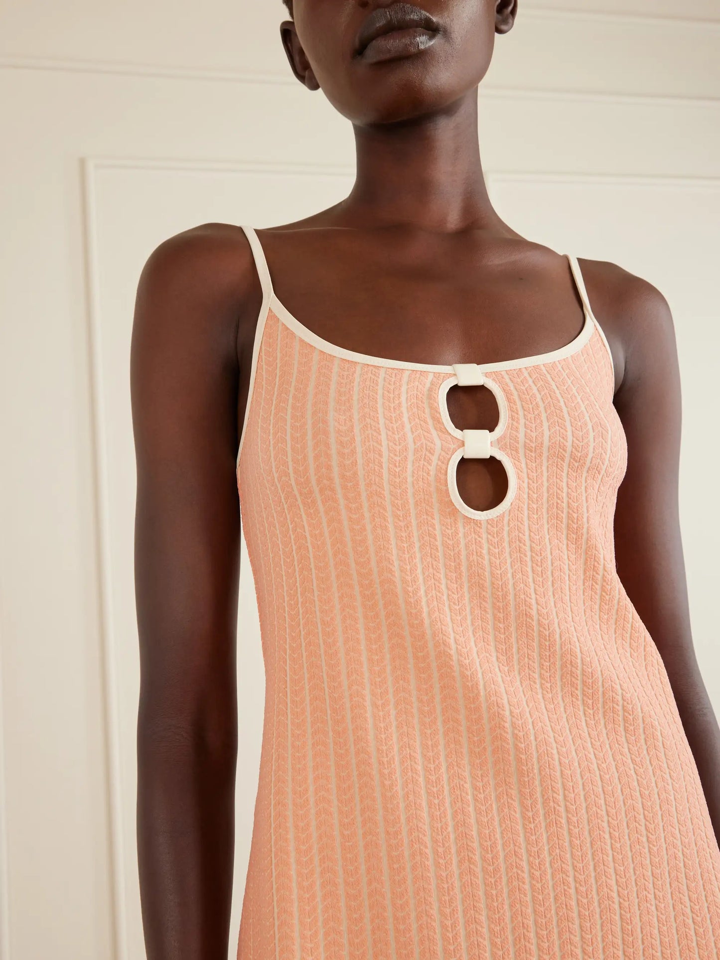 Vitality Cut-out Jacquard Coverup