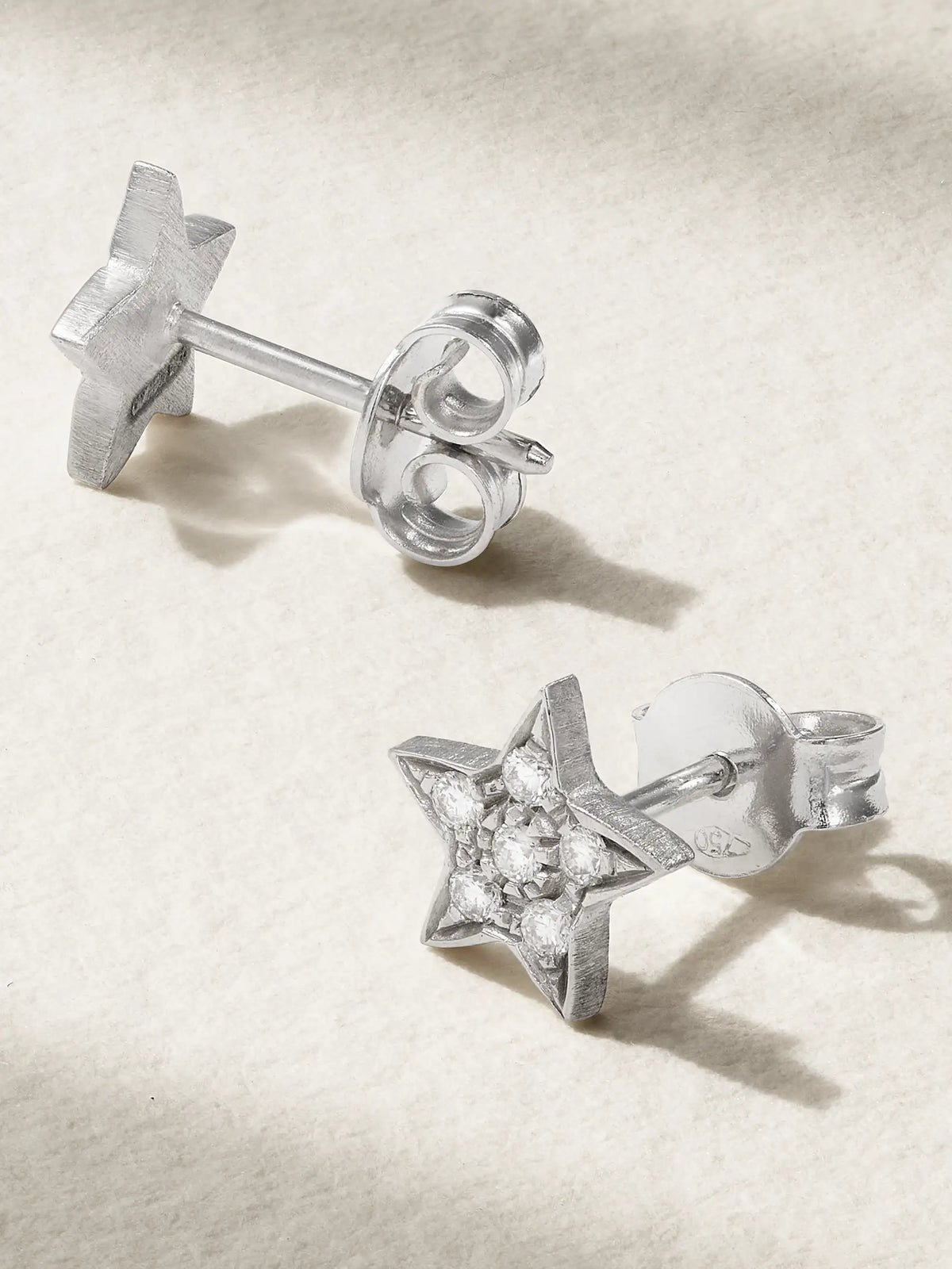 Pavé Superstellar 18-karat White Gold Diamond Earrings