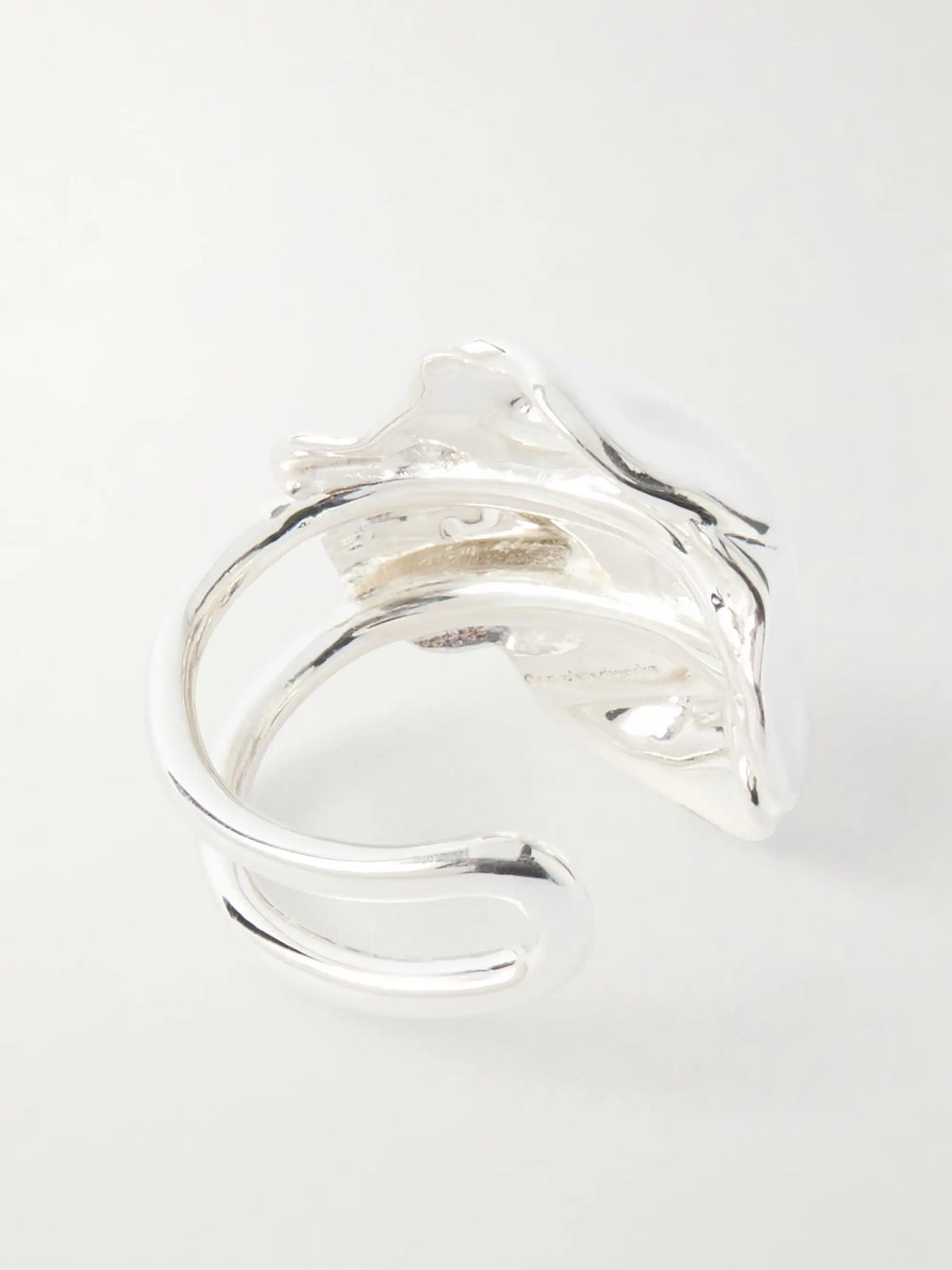 Flower Silver-plated Ear Cuff