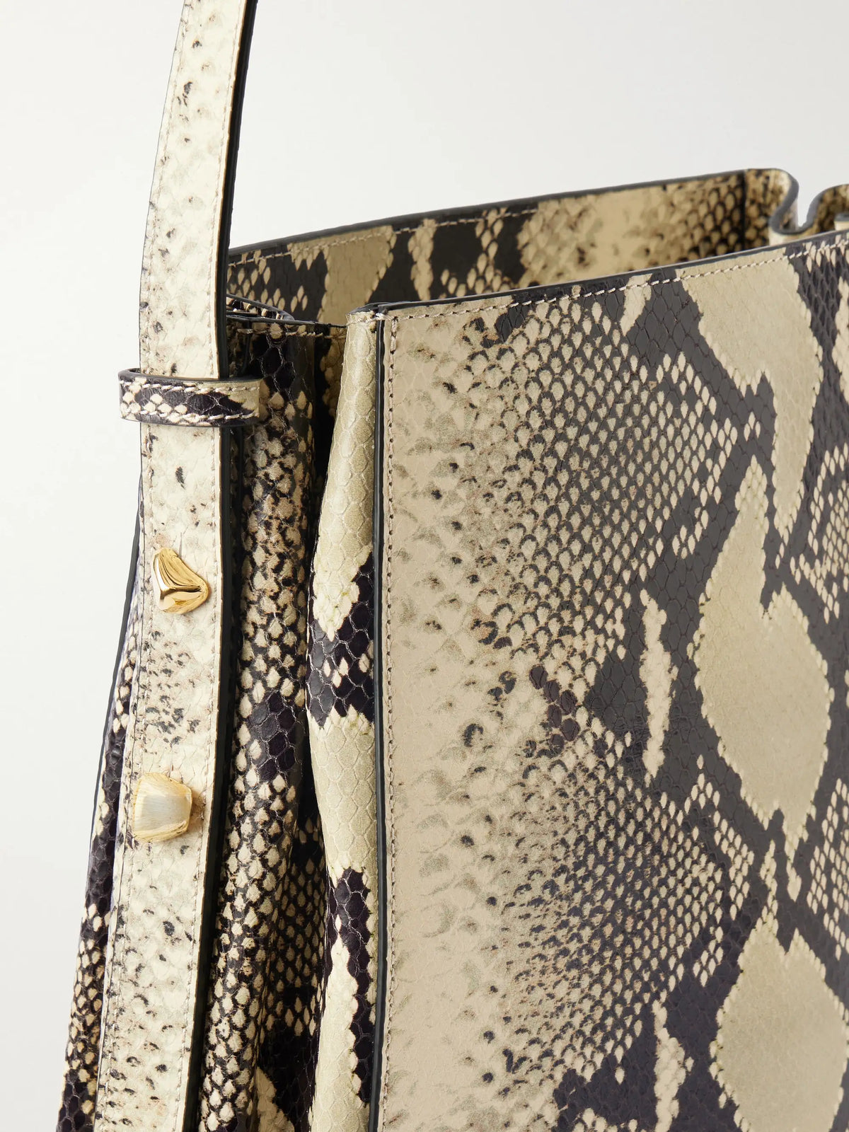 Somalia Snake-effect Leather Shoulder Bag