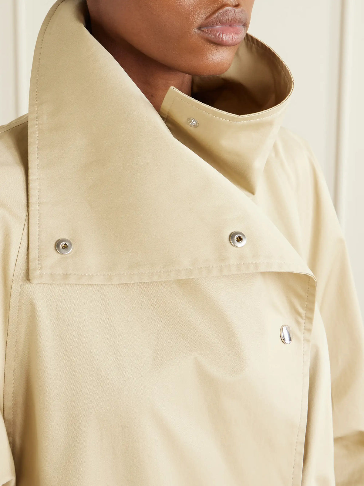 Oversized Cotton Trench Coat