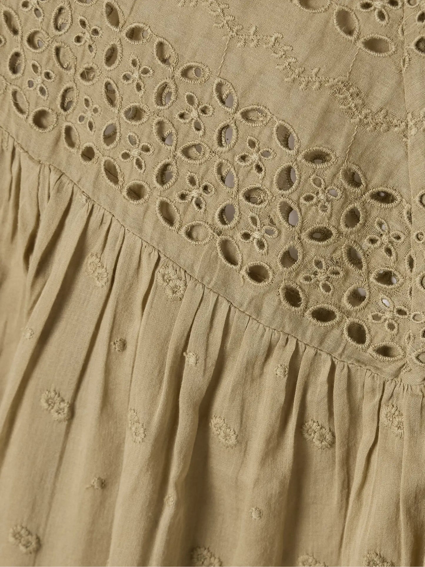 Mikki Embroidered Broderie Anglaise Cotton-voile Blouse