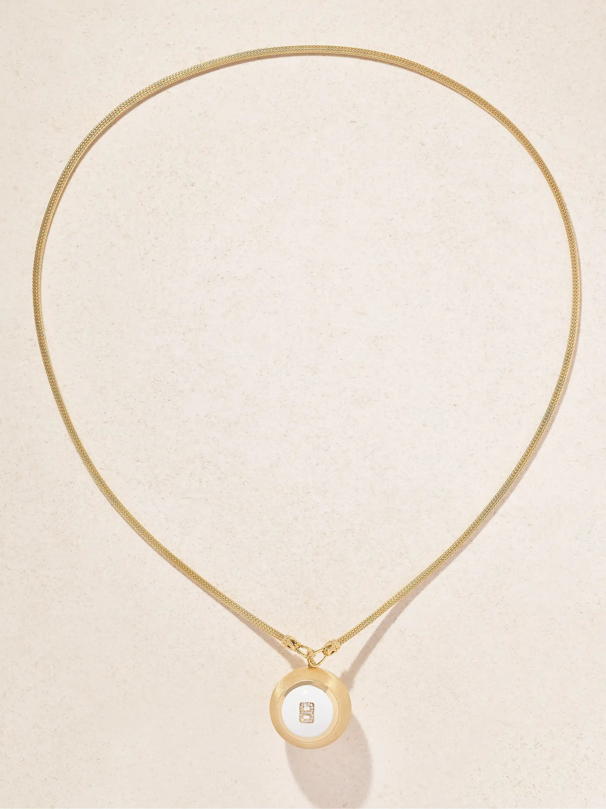 Magic Ball Indian 18-karat Gold, Enamel And Diamond Necklace