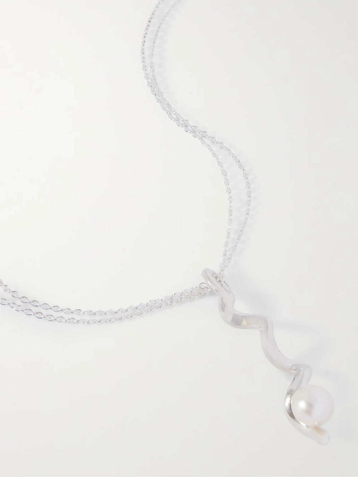 Teneille Recycled Sterling Silver Pearl Necklace