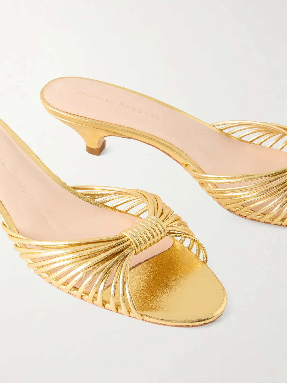 Dixie 40 Metallic Leather Mules