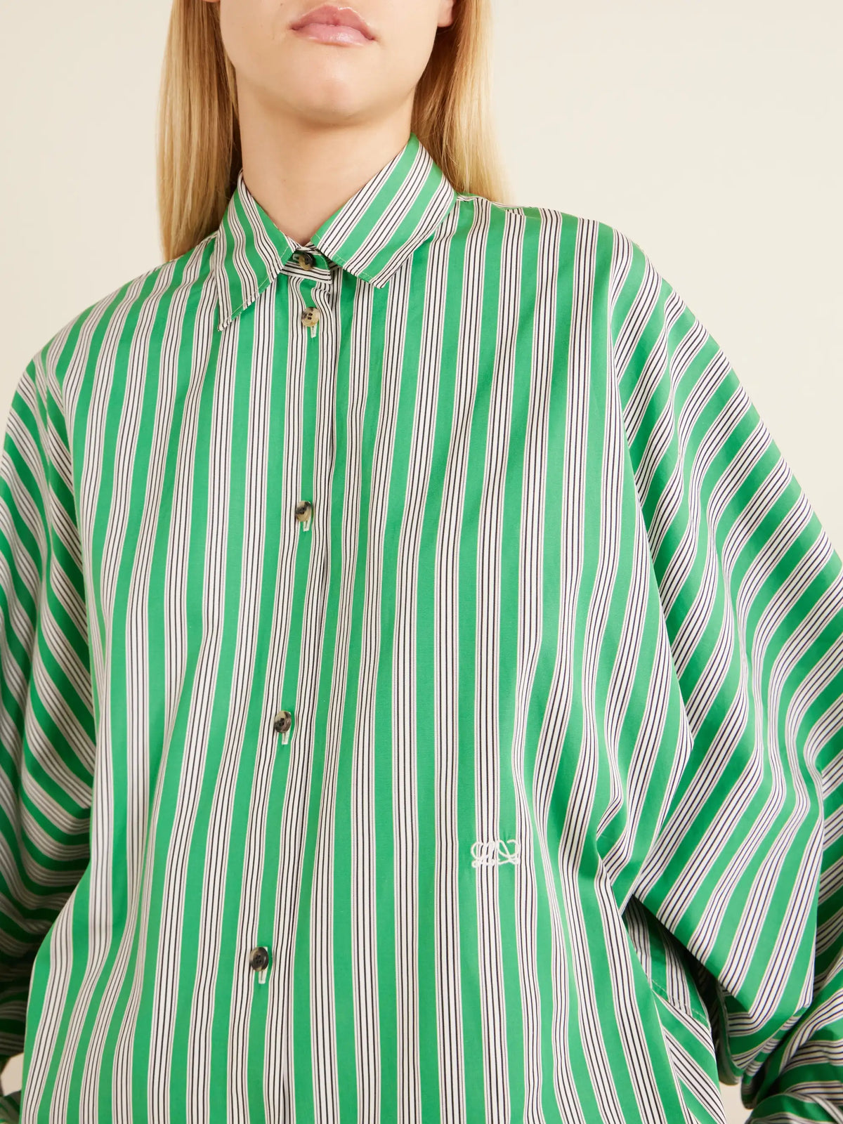 LOEWE Striped Cotton-poplin Shirt