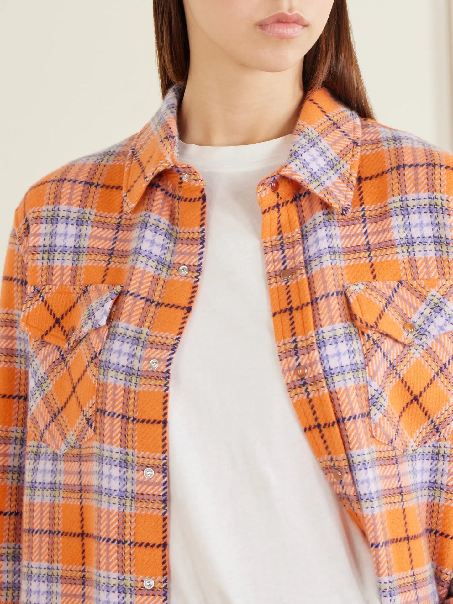 Midnight Sun Checked Cashmere Shirt