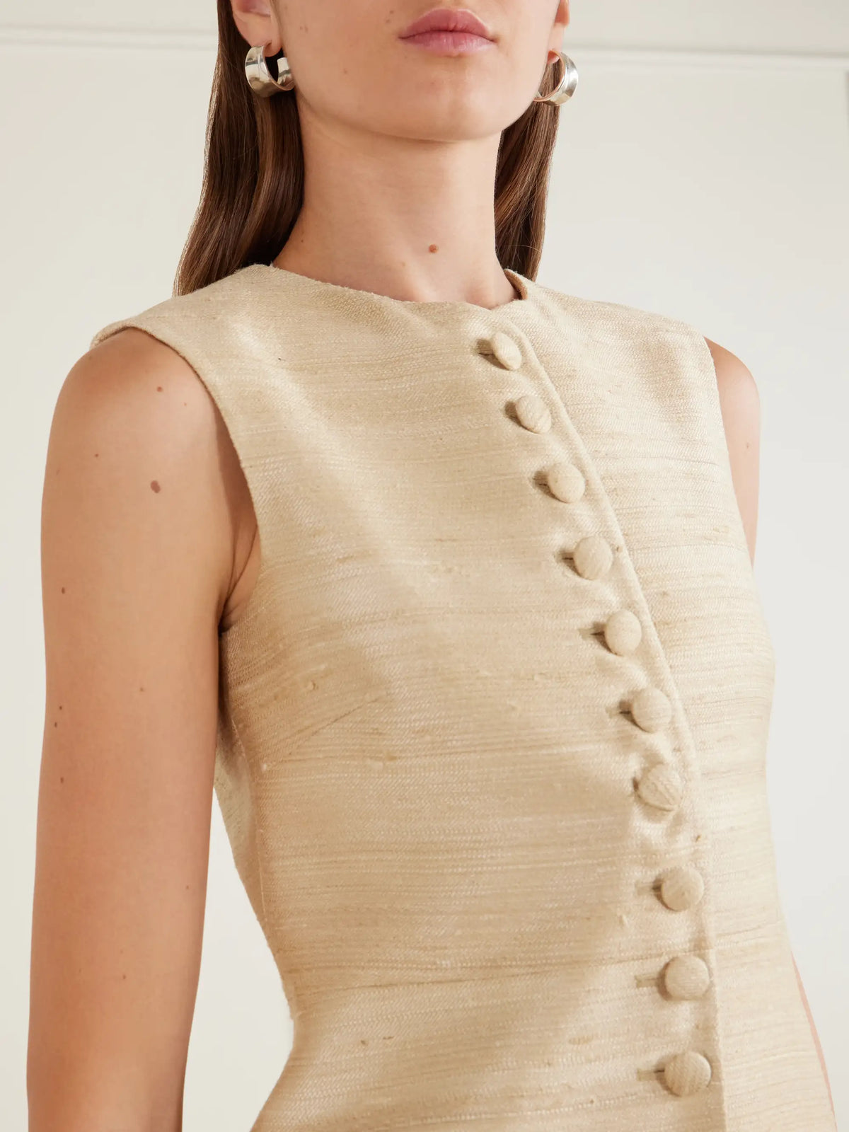 LIBEROWE Vania Silk-blend Dupioni Vest