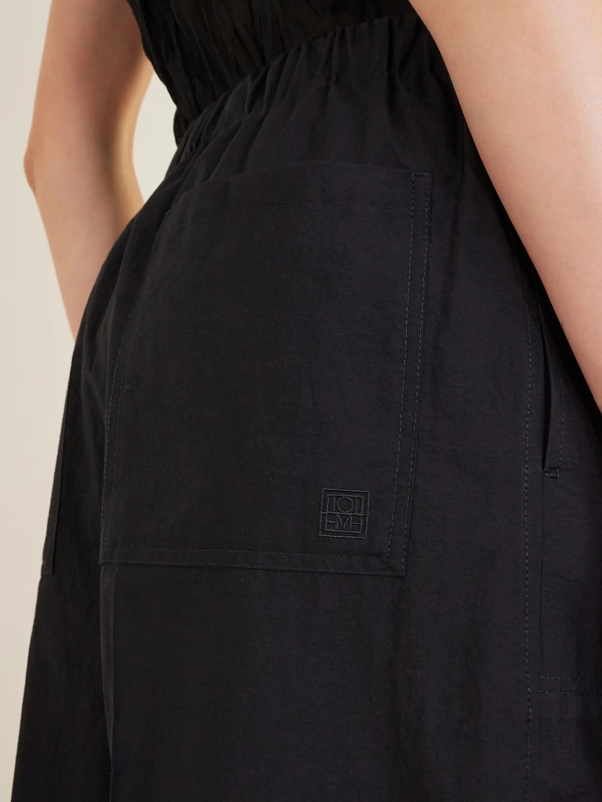 TOTEME Wide Summer Cotton-blend Wide-leg Pants