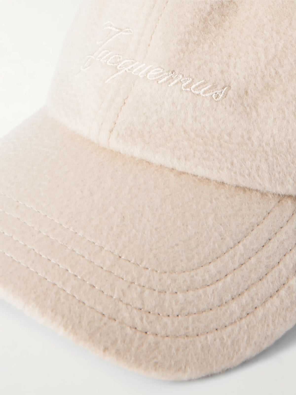 Embroidered Wool Baseball Cap