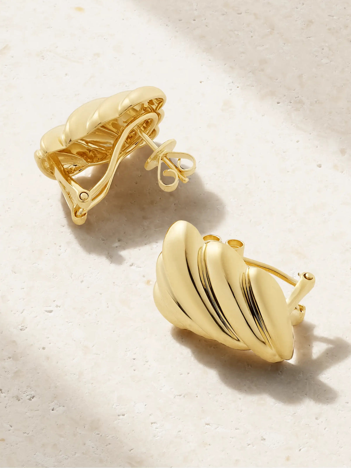 Croissant 18-karat Gold Earrings