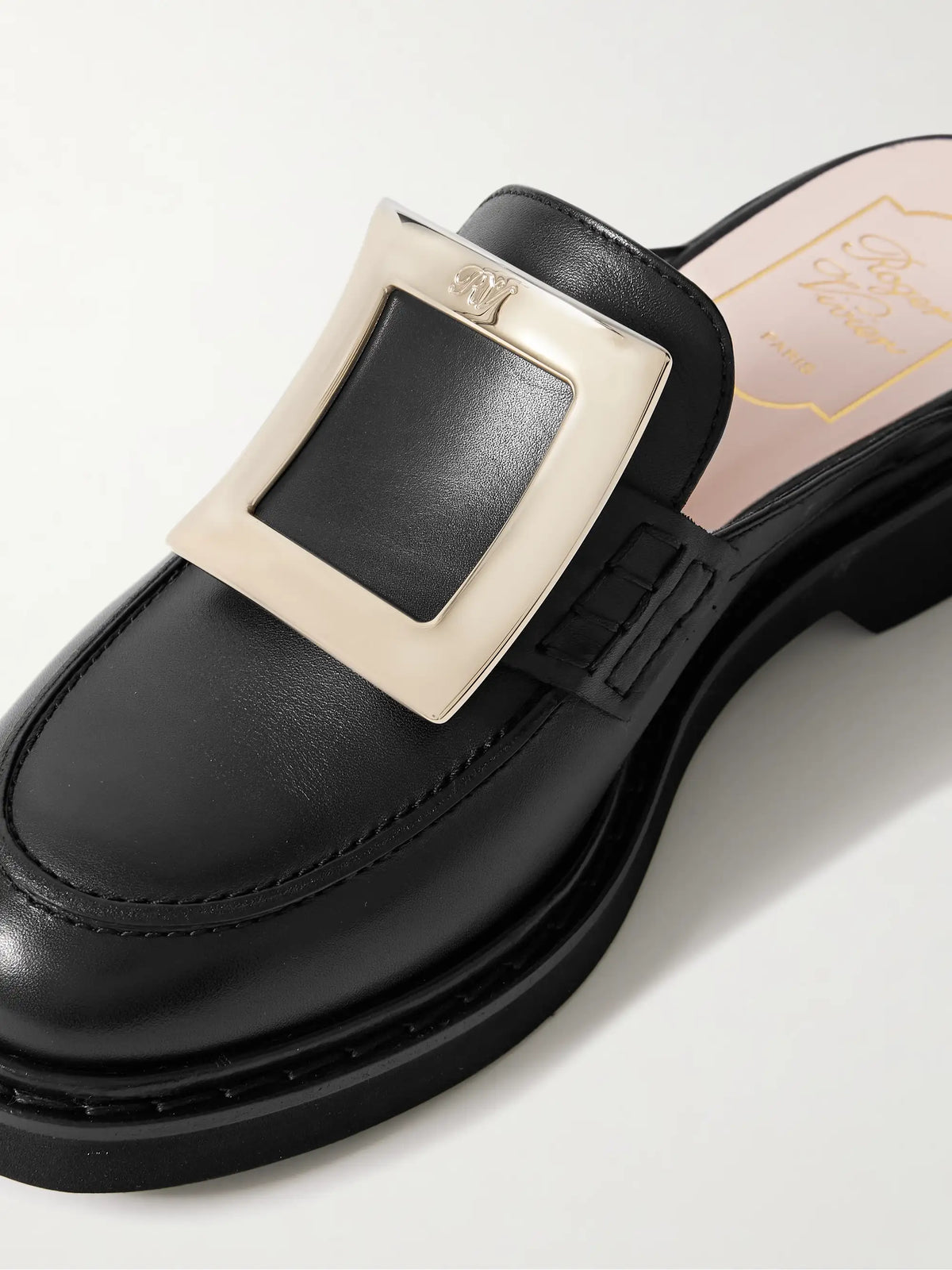 Viv Rangers Embellished Leather Slippers