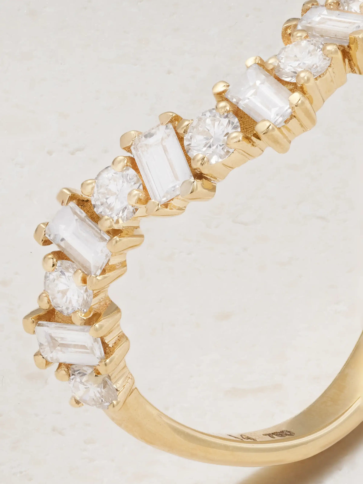 Wave 18-karat White Gold Diamond Ring