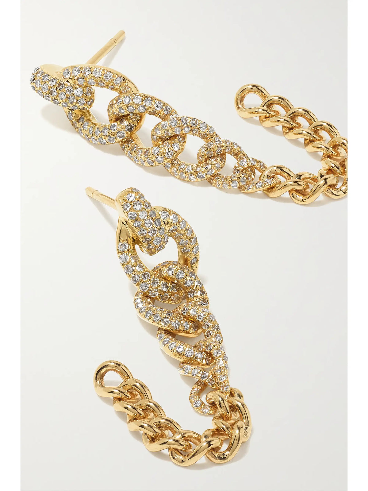 Convertible 18-karat Gold Diamond Earrings