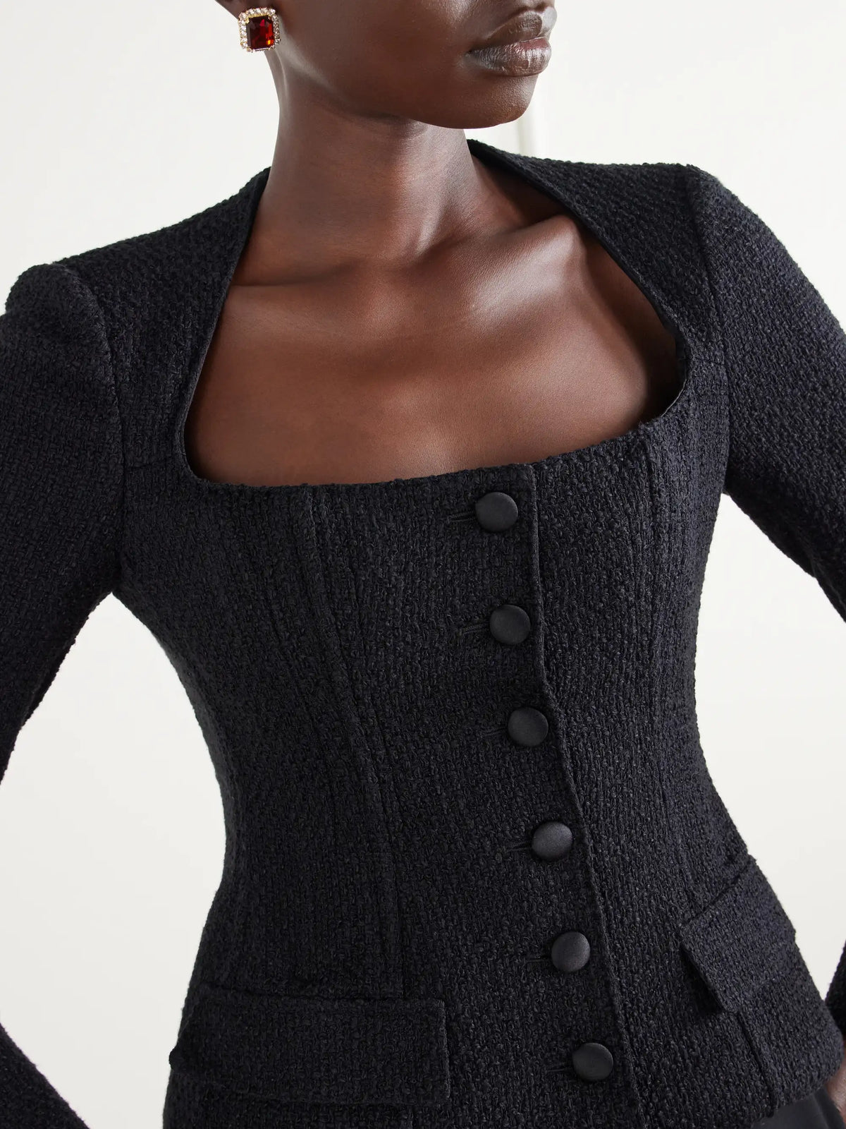 Dolce & Gabbana Bustier Tweed Jacket