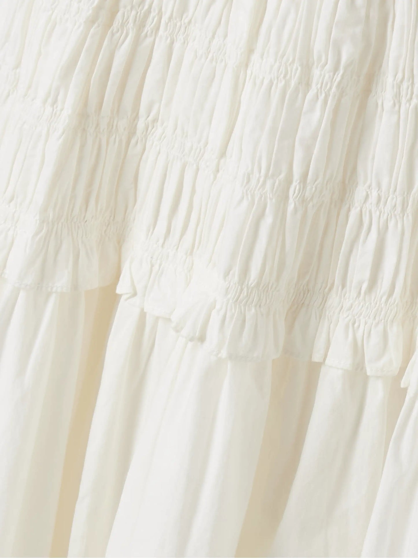 Marianne Shirred Organic Cotton-poplin Midi Dress