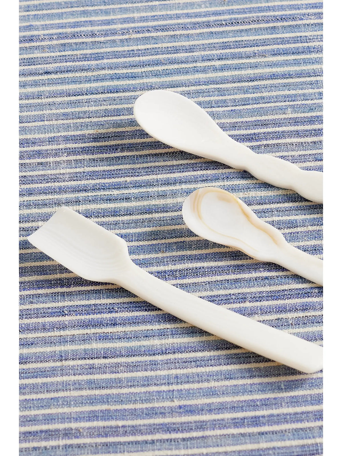 Set Of Six Mother-of-pearl Dessert Spoons