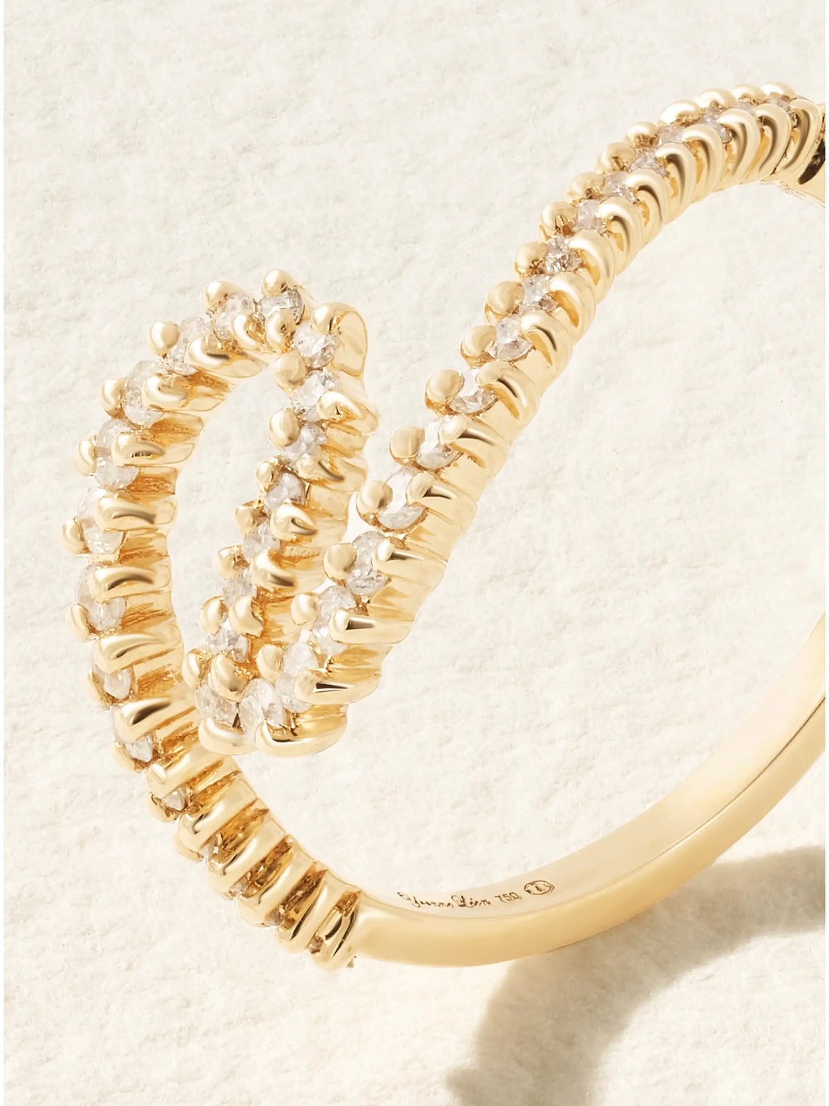 Bague Vague Surf 18-karat Gold Diamond Ring