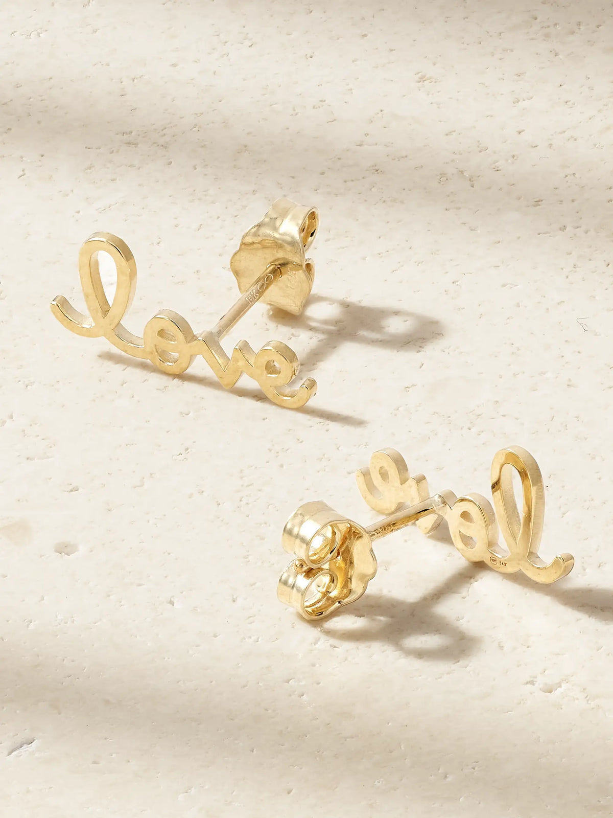 Tiny Pure Love 14-karat Gold Earrings