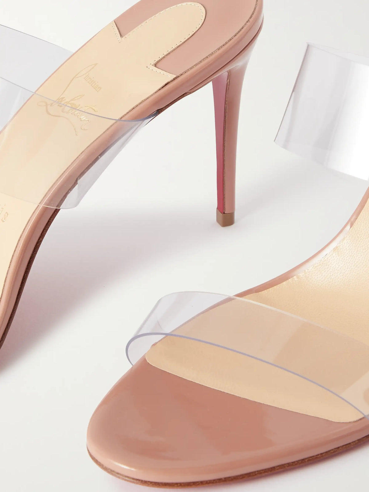 Just Nothing 85 Pvc And Patent-leather Mules