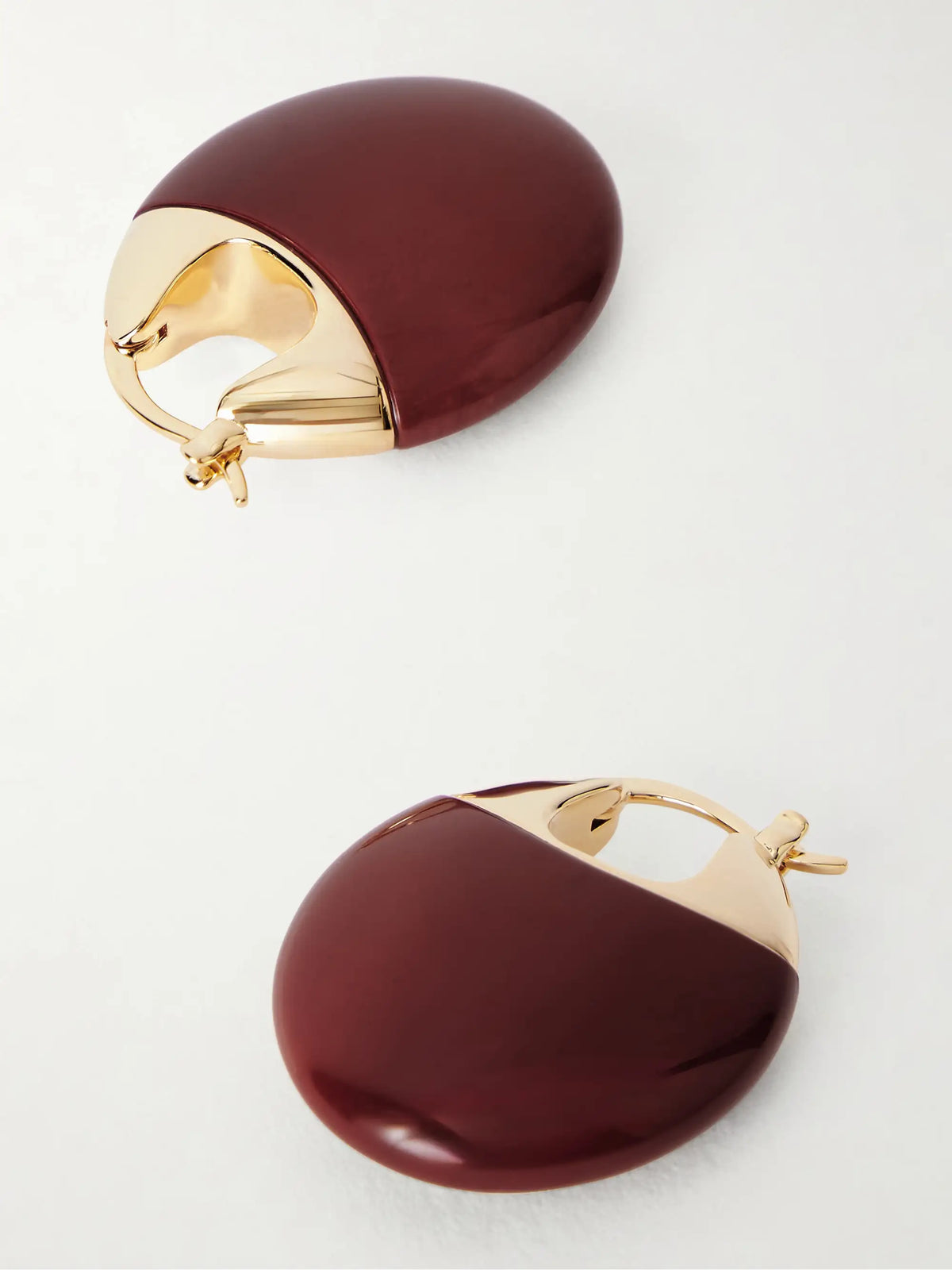 The Erin Gold-plated And Mookaite Hoop Earrings