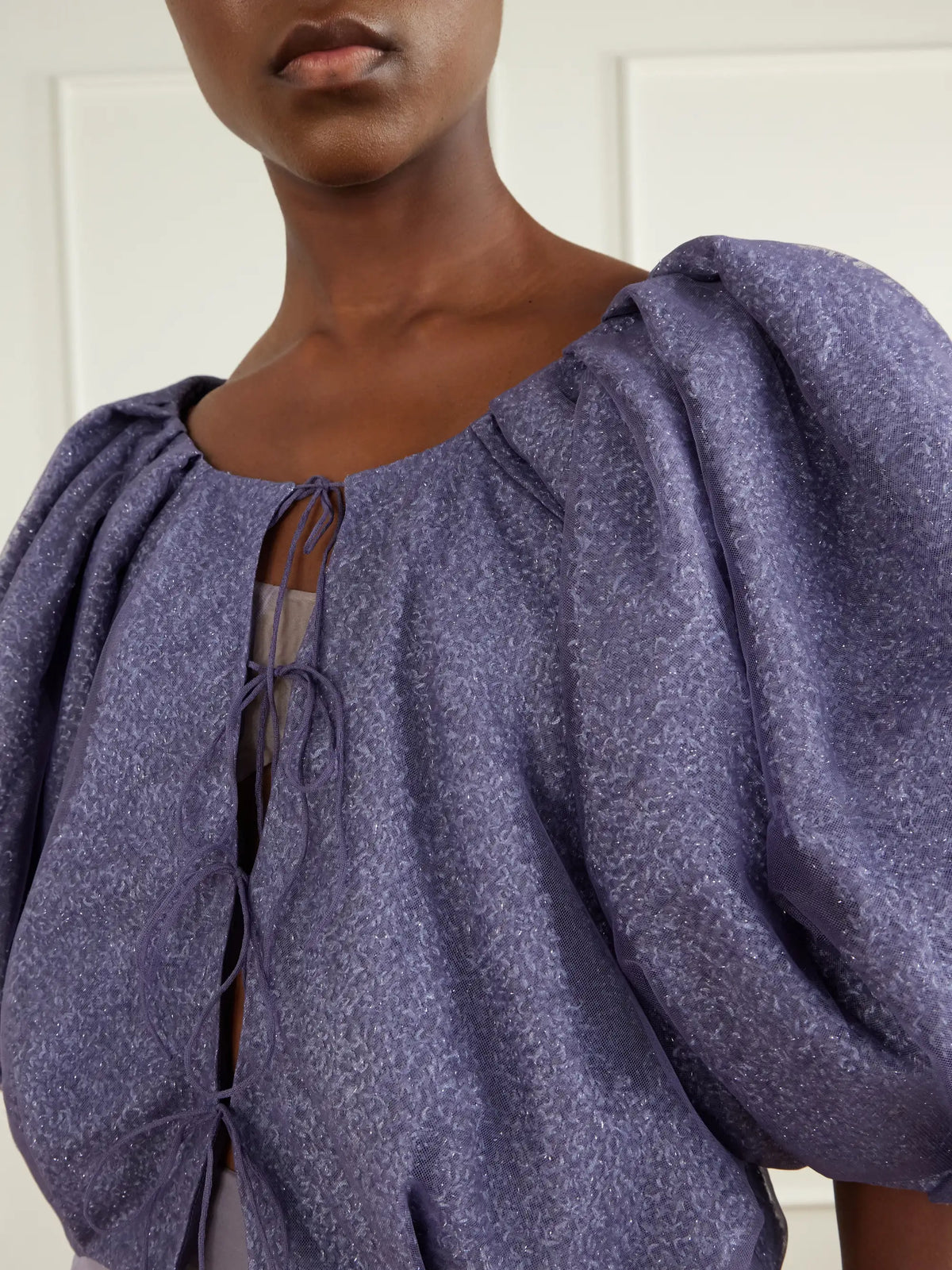 Pauline Dujancourt Lauren Printed Tulle Jacket