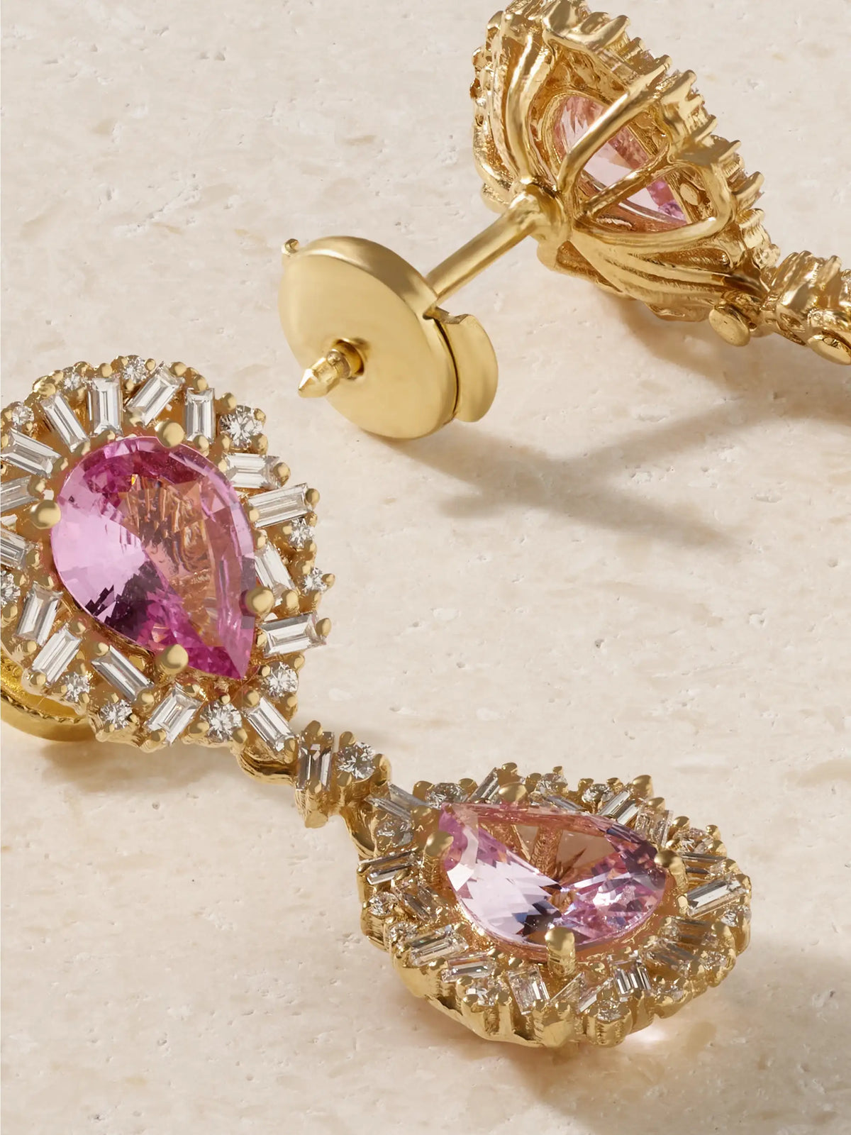 18-karat Gold, Sapphire And Diamond Earrings