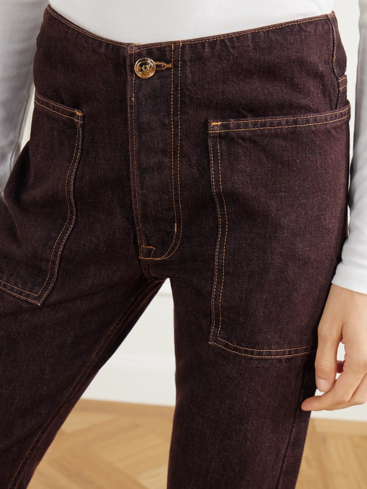 RÙADH The Bèbè Frayed Mid-rise Straight-leg Jeans