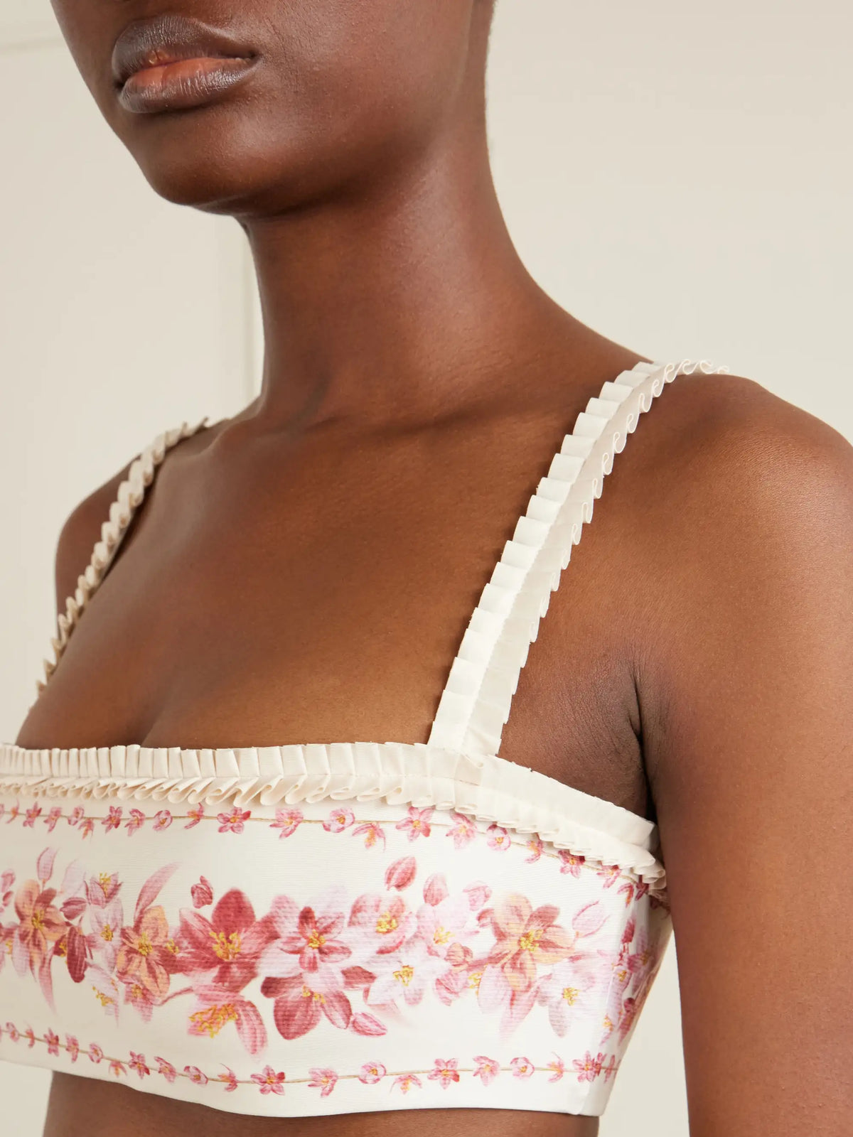 Olmo Cauca Floral-print Bikini Top