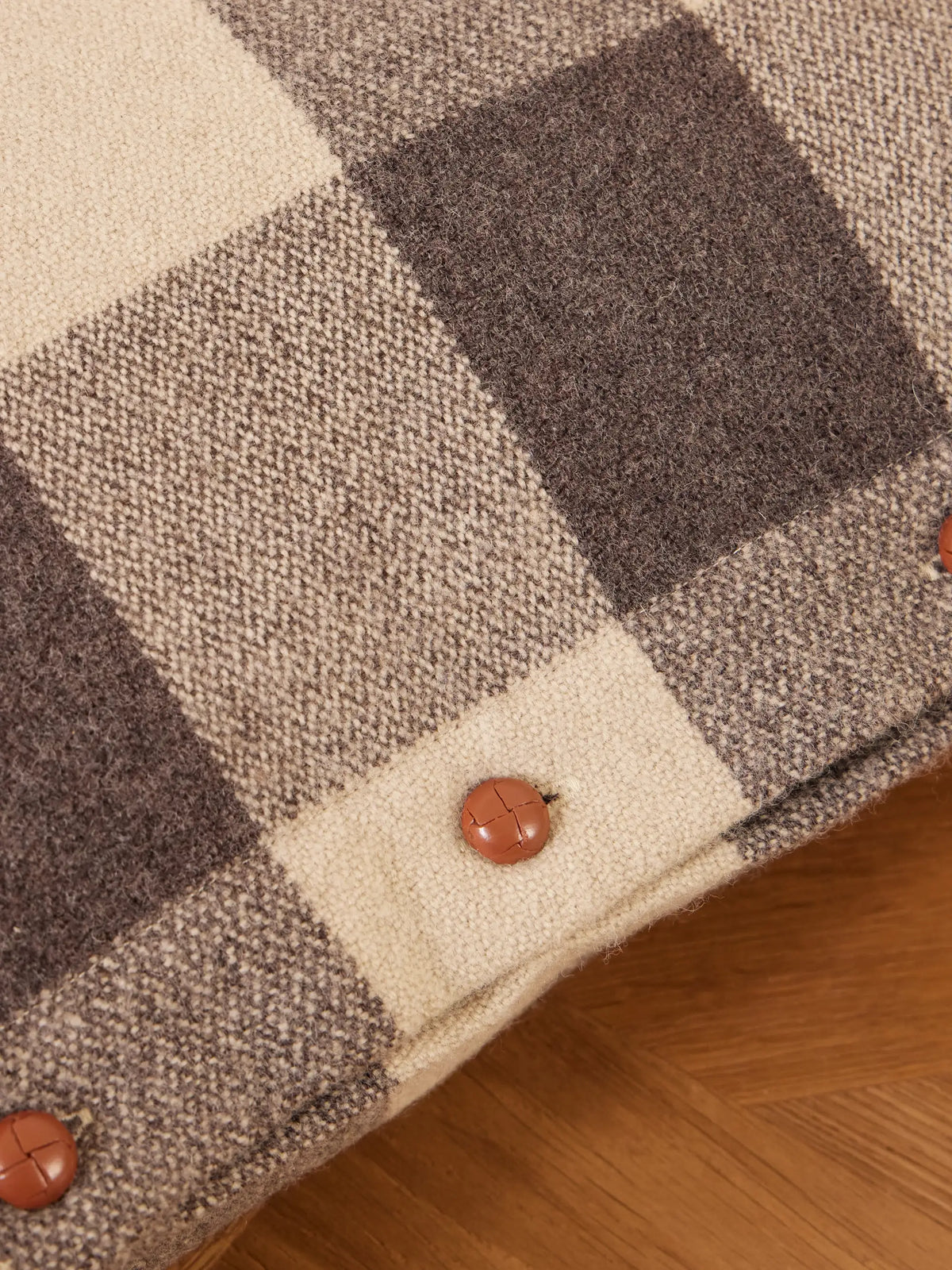 Joshua Checked Wool Cushion