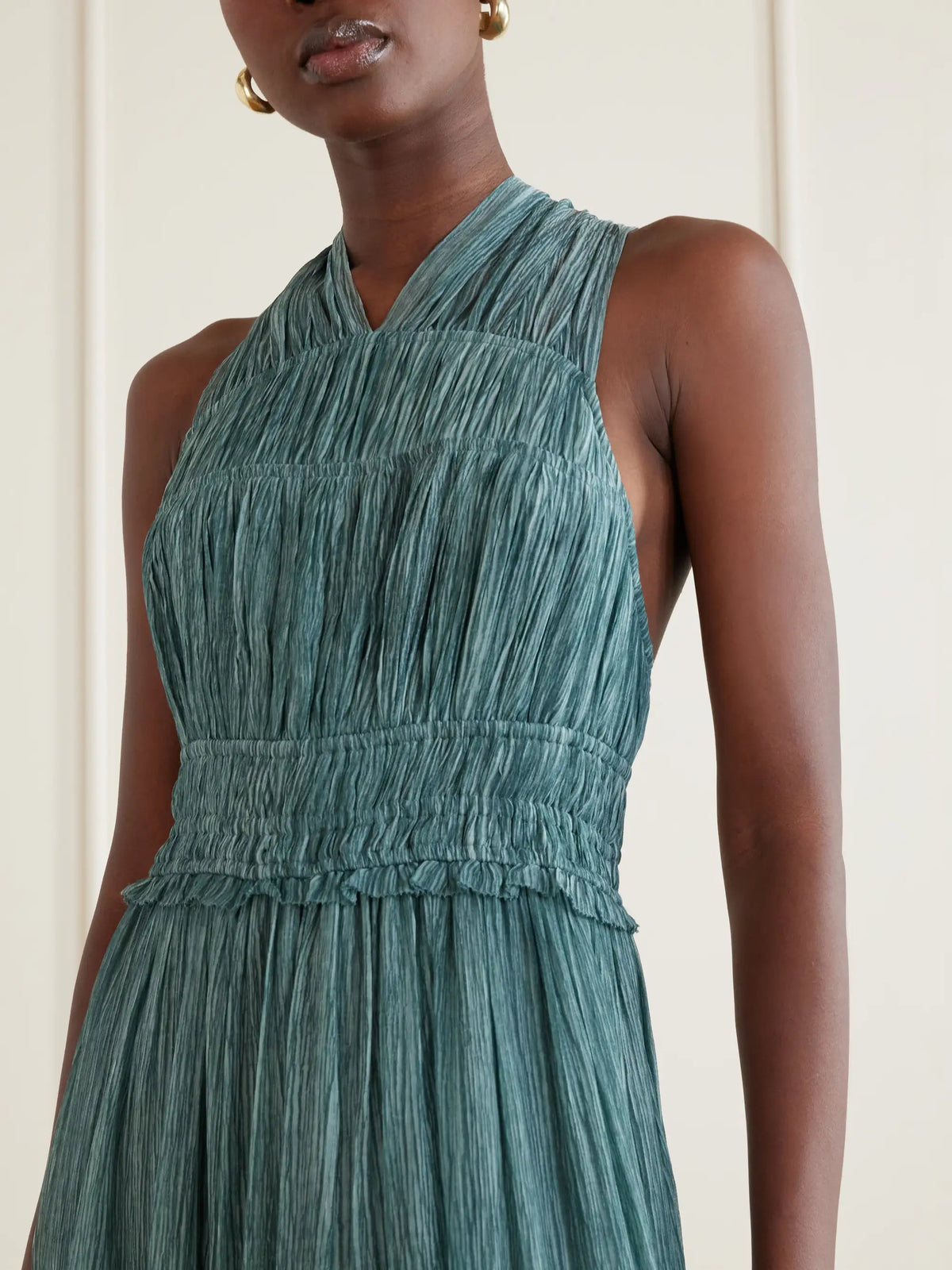 Ulla Johnson Freesia Tiered Silk-crepon Gown