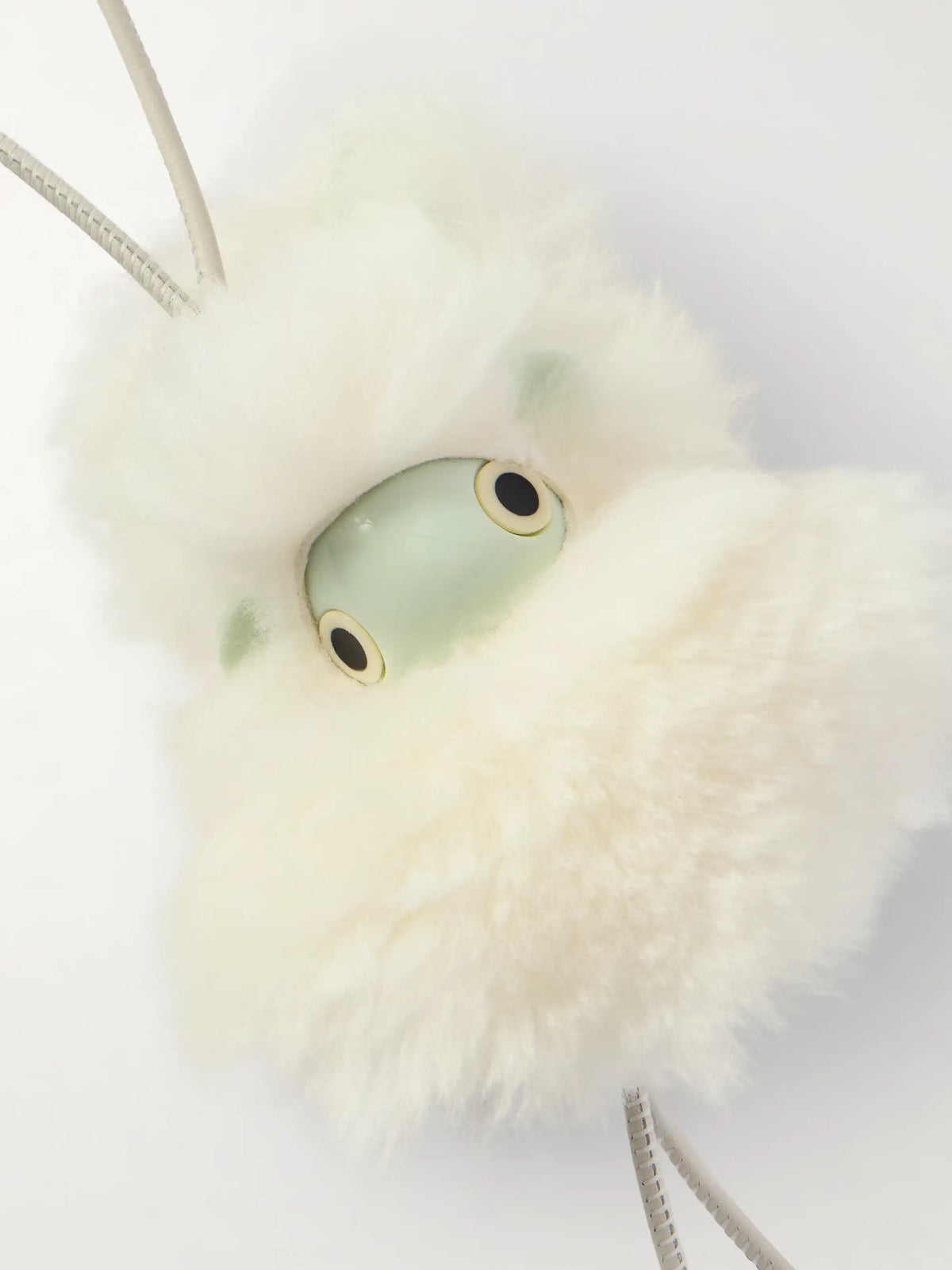 Bunny Puzz Shearling And Acetate Bag Charm