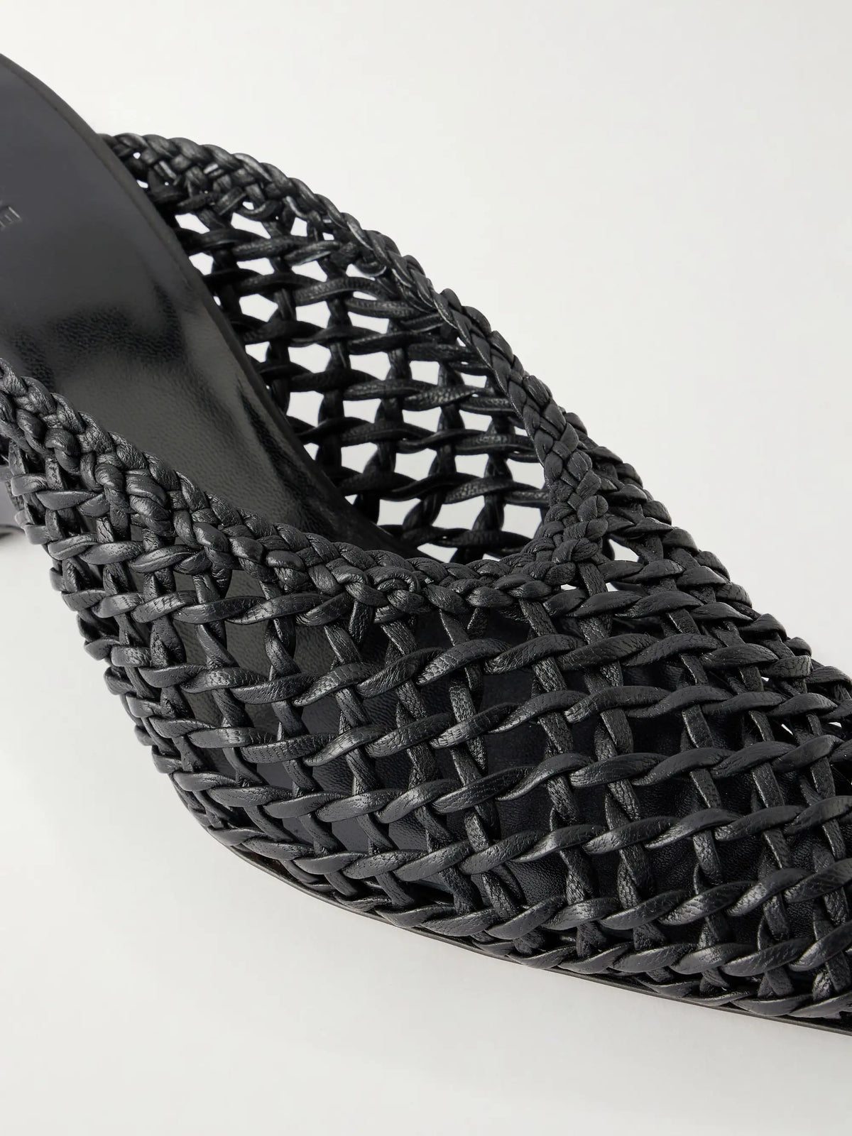 Victoria 70 Woven Leather Mules