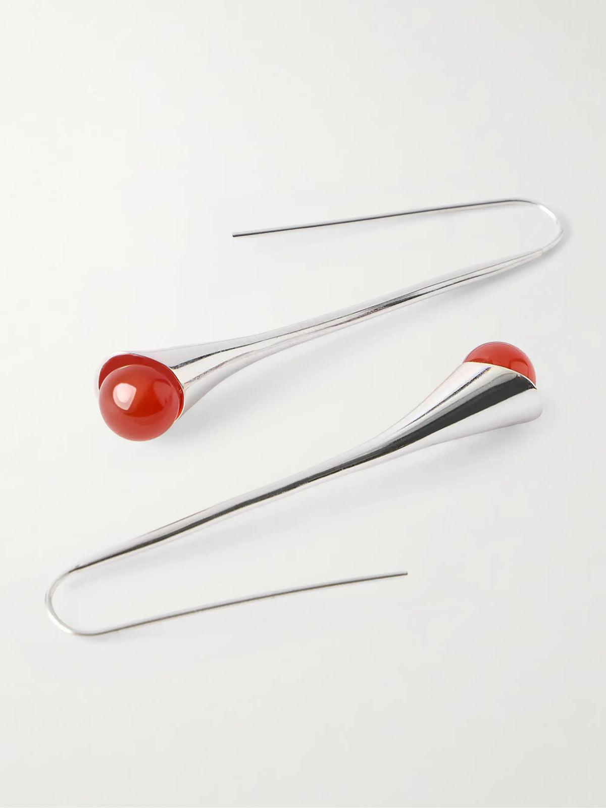 Vienna Silver And Carnelian Earrings