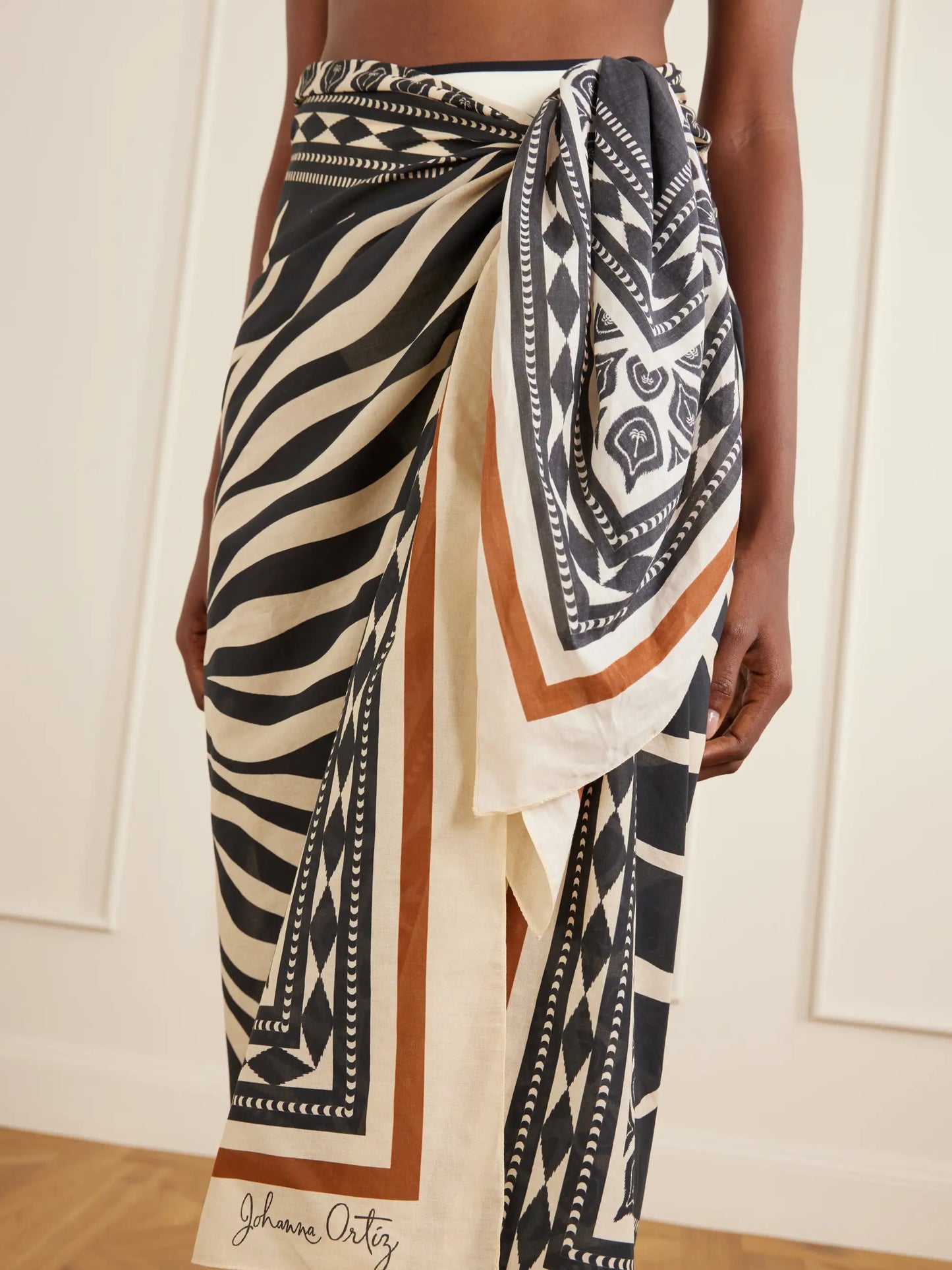 Golden Horizon Printed Cotton Pareo