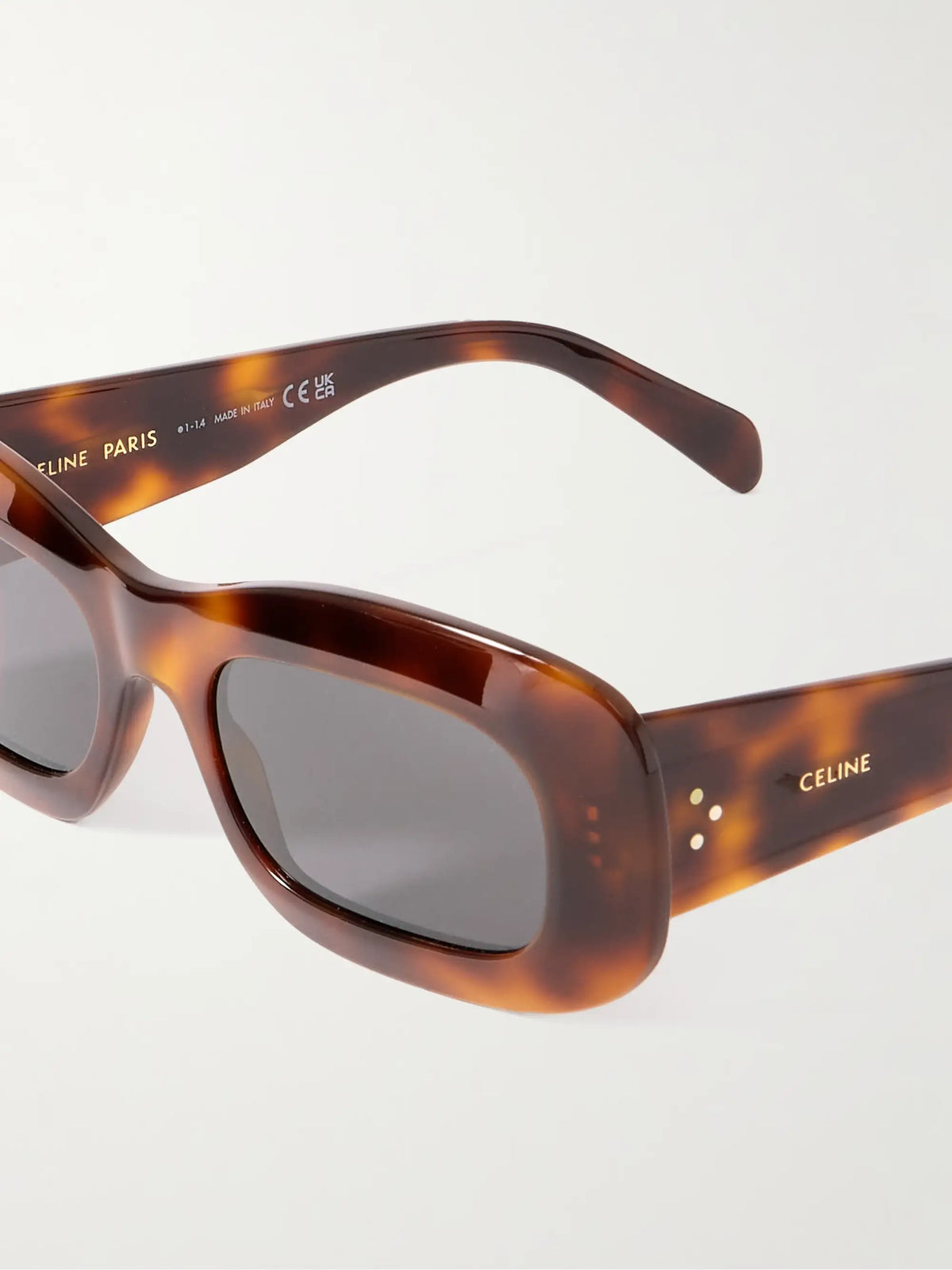 CELINE Eyewear Square-frame Tortoiseshell Acetate Sunglasses