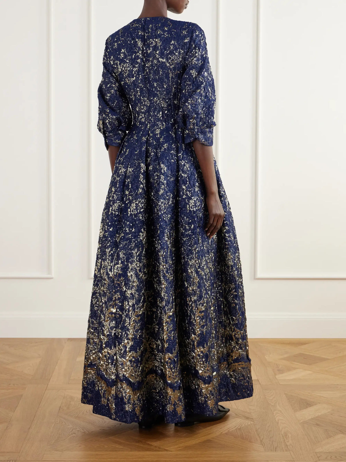 SIMKHAI Claravelle Floral-jacquard Gown