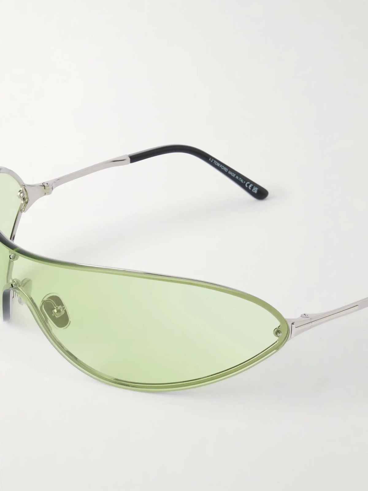Brady-02 D-frame Silver-tone Sunglasses