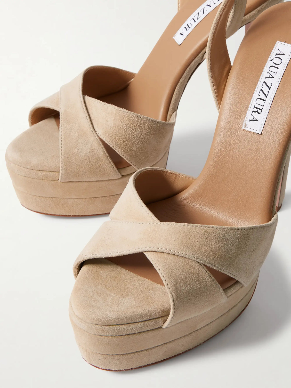 Divine Plateau 130 Suede Platform Sandals
