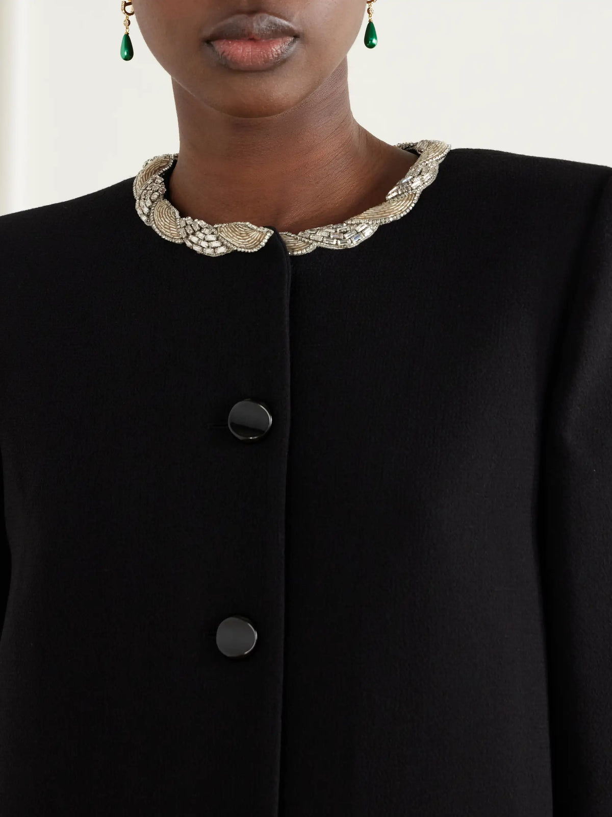 Valentino Garavani Embellished Virgin Wool Jacket