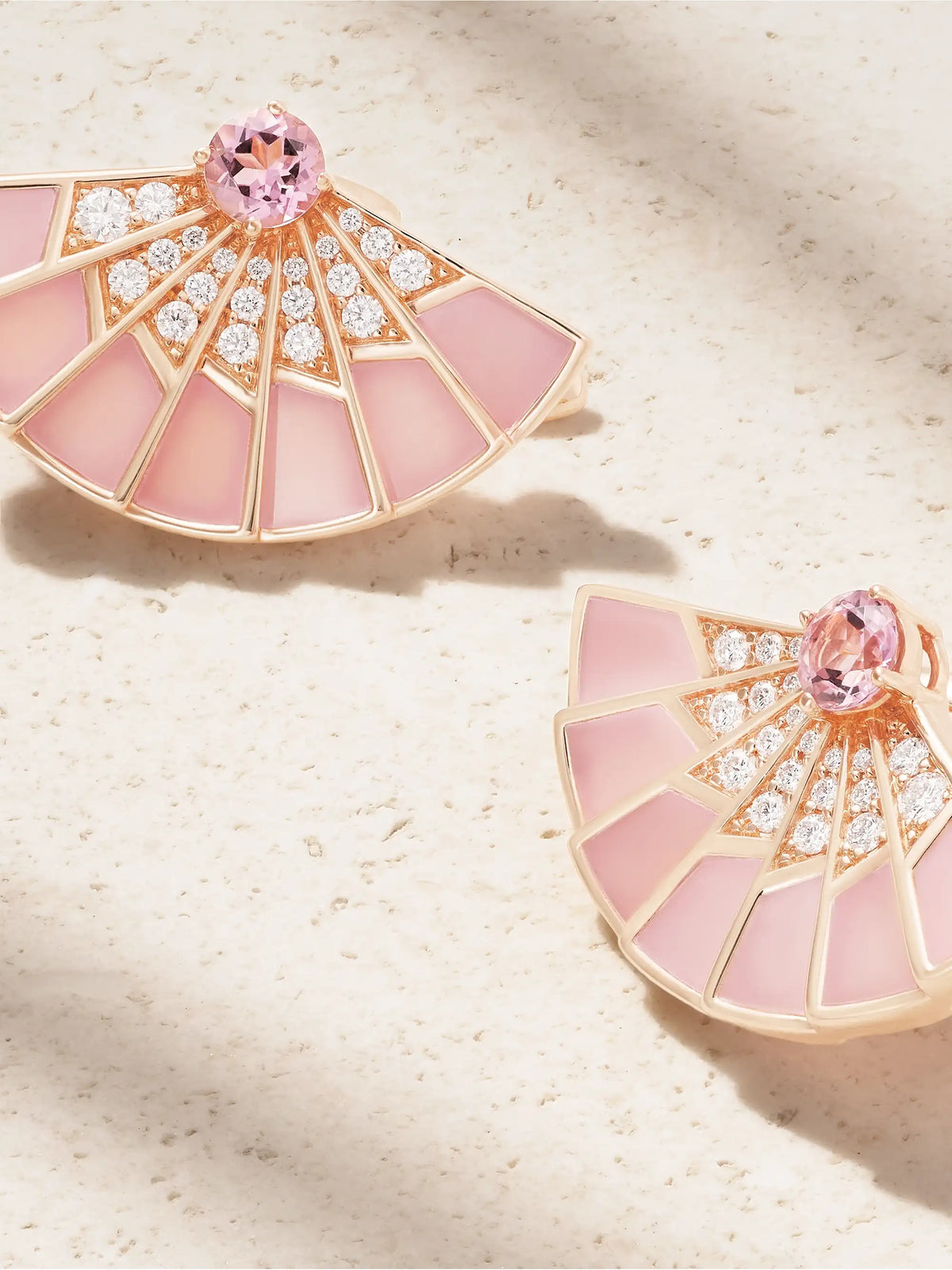Fanfare Symphony 18-karat Rose Gold Multi-stone Earrings