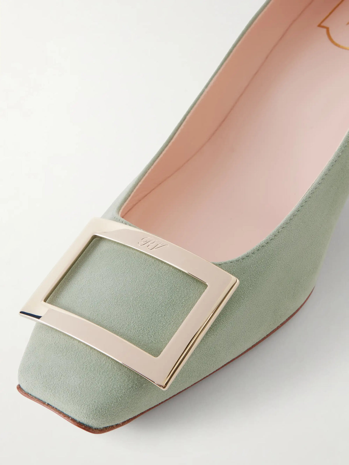 Roger Belle Vivier Trompette 45 Suede Pumps