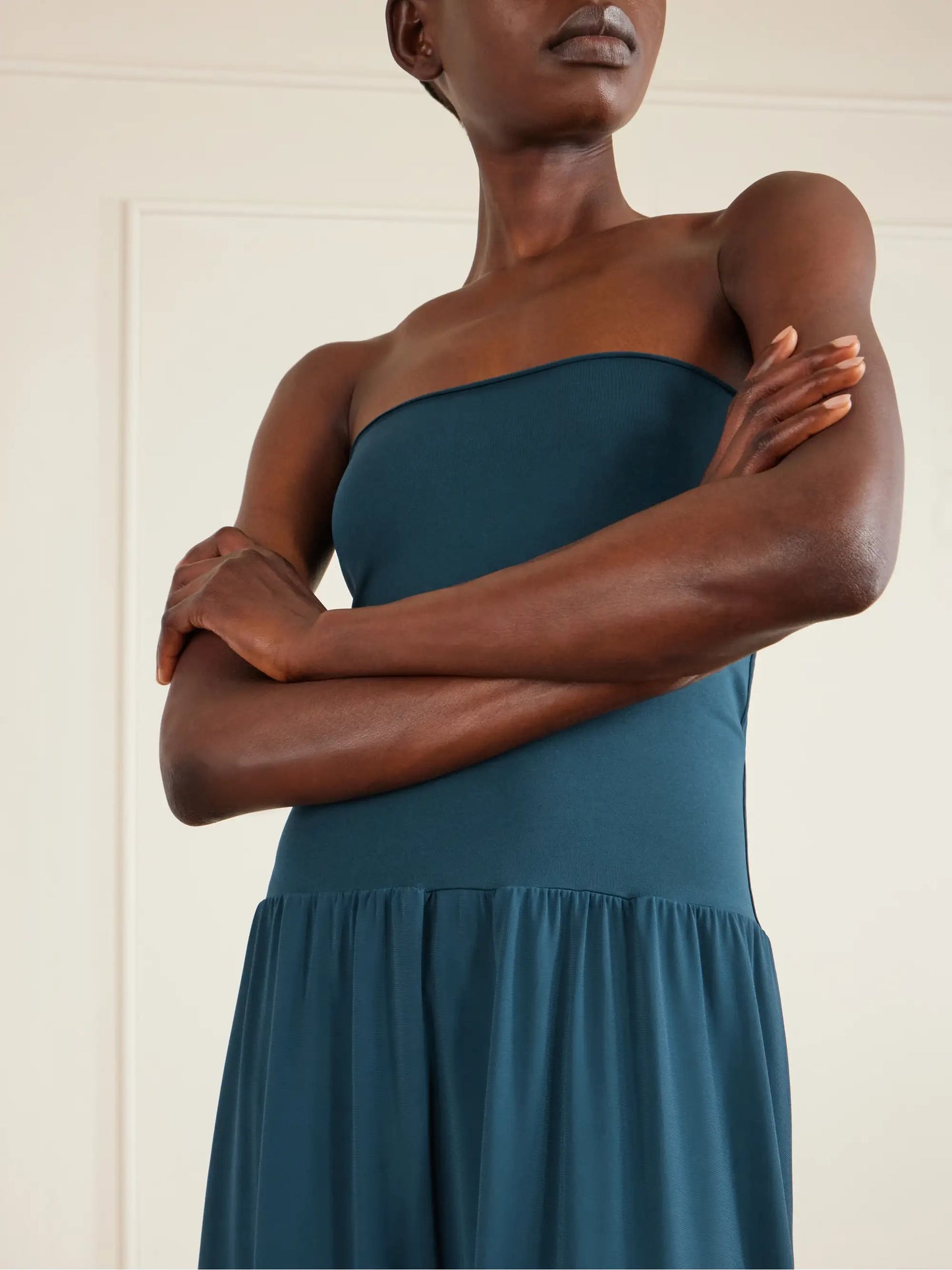 Oda Strapless Stretch-jersey Maxi Dress