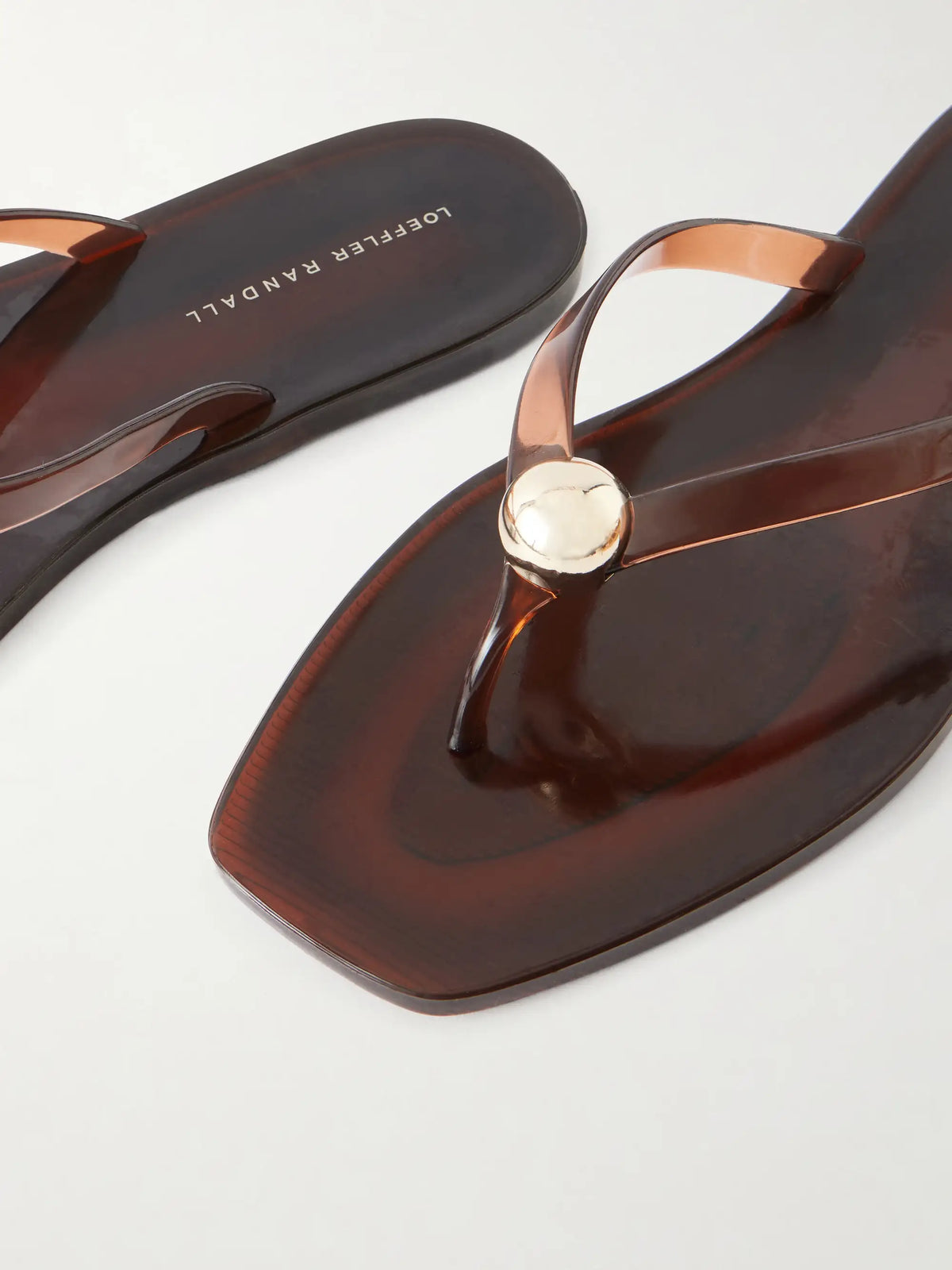 Jovie Embellished Pvc Thong Sandals